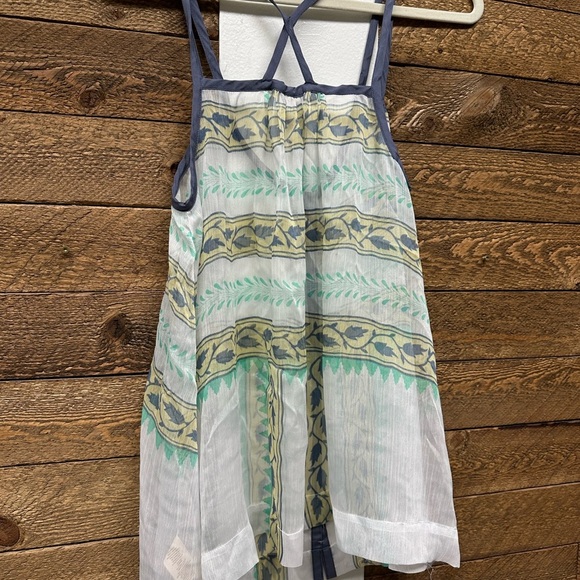 Free People Sheer Printed Strappy Top – Size Small - Picture 3 of 7